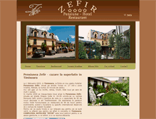 Tablet Screenshot of pensiuneazefir.ro